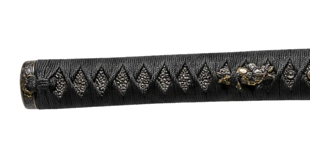 Tsuka detail — Kuro roiro