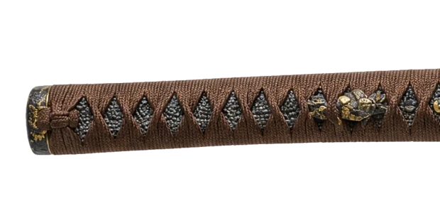 Tsuka detail — Nashiji